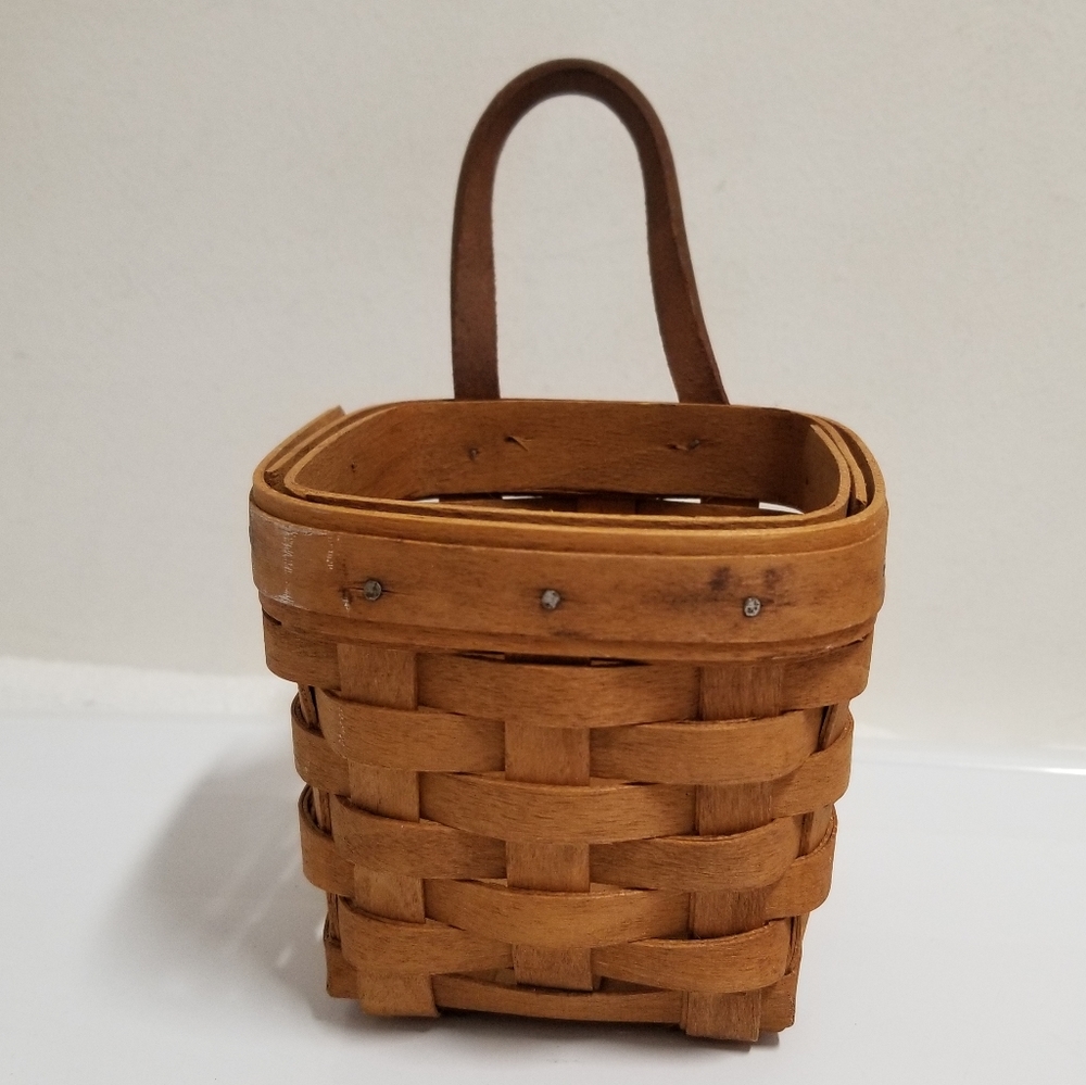 Longaberger 3pc Brown & Multi Color Small Basket Set - Picture 10 of 16